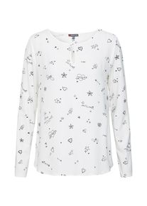 Street One, Damen Shirt, Navy / Offwhite