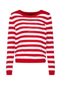 Only, Damen Pullover, Rot / Weiß