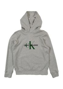 Calvin Klein Jeans, Sweatshirt 'MONOGRAM TERRY HOODIE', Graumeliert