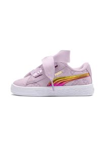 Puma, M&auml;dchen Sneaker 'Suede Heart Fluffy', Goldgelb / Mauve