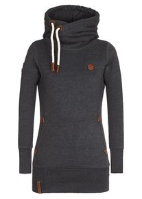 Naketano, Damen Pullover 'Darth', Braun / Basaltgrau / Weiß