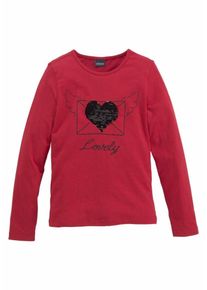 Arizona, M&auml;dchen Langarmshirt, Rot