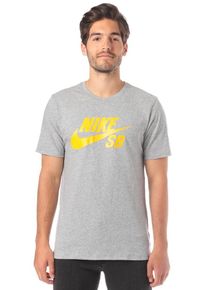 NIKE SB, Herren T-Shirt, Gelb / Grau