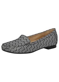 Sioux, Damen Slipper 'Zalla', Schwarz / Wei&szlig;