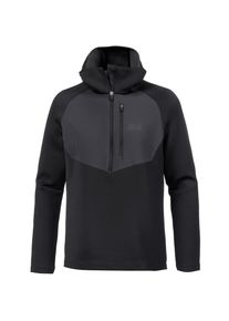 Jack Wolfskin, Herren Hoodie 'Narvik Trail', Schwarz
