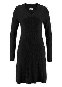 Boysen's BOYSEN'S, Damen Strickkleid, Schwarz