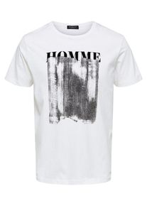 Selected Homme, Herren T-Shirt, Schwarz / Weiß