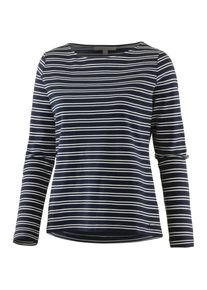 Tom Tailor Denim, Damen Shirt, Nachtblau / Wei&szlig;