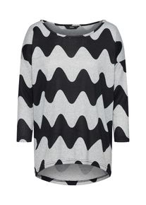 Only, Damen Shirt 'onlELCOS', Hellgrau / Schwarz