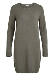 Vila, Damen Schlichtes Strickkleid, Hellbeige