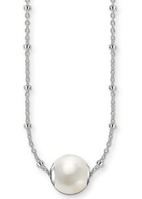 Thomas Sabo, Damen Charm-Ketten-Set 'Perle, SET0355-082-14-L45v' (Set, 2 tlg.), Silber / Weiß