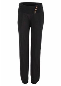 Lascana, Damen Strandhose, Schwarz