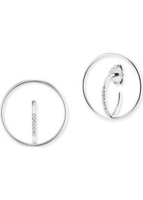 CAI Caï, Damen Ohrstecker 'Solar Orbit C1860E/90/93/', Silber / Weiß