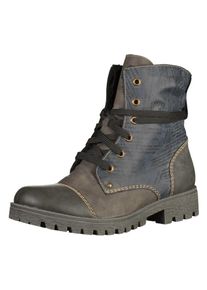 Rieker, Damen Stiefelette, Dunkelblau / Basaltgrau / Greige