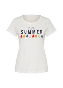 Tom Tailor, Damen T-Shirt, Offwhite
