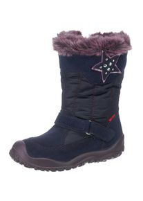 Elefanten, Mädchen Winterstiefel, TEX, Weite W für breite Füße, Nachtblau