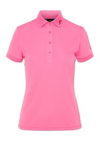 J. Lindeberg J.Lindeberg, Damen Shirt 'Tour Tech', Pink / Feuerrot