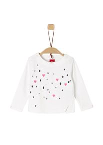 s.Oliver Junior, M&auml;dchen Longsleeve, Pink / Schwarz / Wei&szlig;