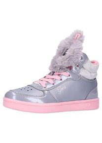 Geox, Mädchen Sneaker, Silbergrau / Rosa