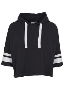 Urban Classics, Damen Hoody, Schwarz / Weiß