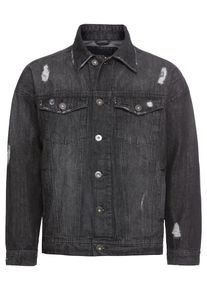 Urban Classics, Herren Jacke, Black Denim