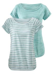 Beach Time, Damen T-Shirts (2 St&uuml;ck), T&uuml;rkis