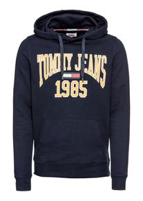 Tommy Jeans, Herren Hoodie 'TJM ESSENTIAL GRAPHIC HOODIE B', Dunkelblau / Goldgelb