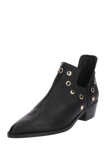 Farina Opoku, Damen Stiefelette aus Glattleder, Schwarz