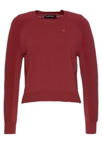 G-Star Raw, Damen Rundhalspullover 'Suzaki', Karminrot