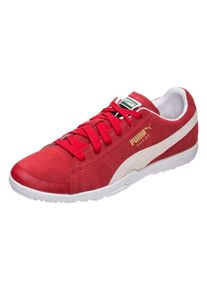 Puma, Herren Fu&szlig;ballschuh 'Future Suede 50 TT', Rot / Naturwei&szlig;