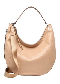 DKNY, Damen Tasche 'TOMPSON-LG HOBO-PEBBLE SUEDE', Beige / Braun