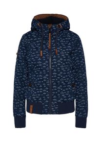 Naketano, Damen Übergangsjacke 'Die Sportive Muschi', Navy / Hellblau