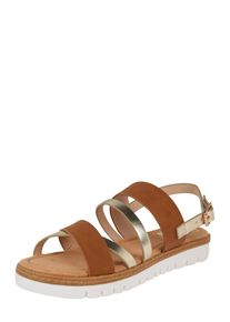MTNG, Damen Sandale 'DAMA', Braun / Silber