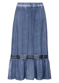 SheeGOTit, Damen Maxirock, Rauchblau