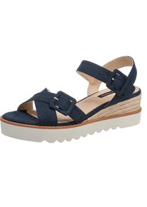 MTNG, Damen Sandaletten 'Rosa', Hellbeige / Dunkelblau / Bronze / Weiß