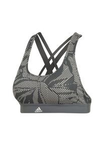 adidas Performance, Damen Sport-BH 'Don't Rest', Dunkelgrau / Weiß