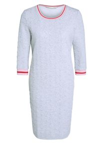Oui, Damen Kleid, Grau / Rosa / Rot