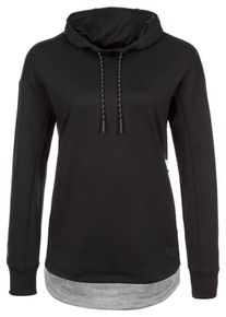 New Balance, Damen 'Athletics' Kapuzenpullover, Graumeliert / Schwarz