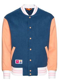 Inferno Ragazzi, Herren Jacke 'burning benjamins', Blau / Apricot / Rosa
