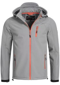 INDICODE JEANS, Herren Softshelljacke ' Jaidyn ', Grau