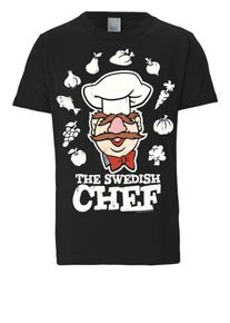 logoshirt, Herren T-Shirt 'Der Chef Koch - Muppet Show', Braun / Rot / Schwarz
