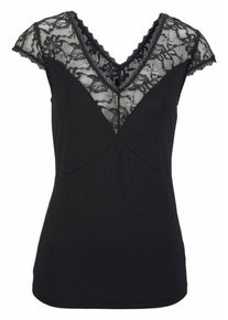 Melrose, Damen Spitzentop, Schwarz