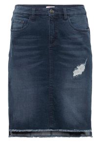 sheego Denim, Damen Jeansrock, Dunkelblau