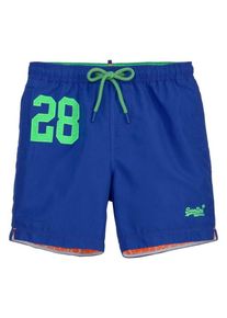 Superdry, Herren Badeshort 'Water', Blau / Hellgrün