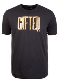 Under Armour, Herren Trainingsshirt 'MFO Holiday', Gold / Schwarz