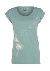 Iriedaily, Damen Print-Shirt, Mint / Weiß