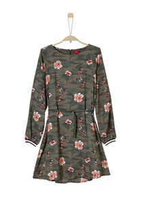s.Oliver Junior, Mädchen Kleid, Braunmeliert / Lachs / Weiß