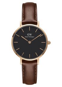 Daniel Wellington, Damen Uhr 'Classic Petite 28 St Mawes DW00100225', Kastanienbraun / Rosegold / Schwarz