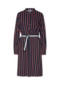 Vila, Damen Kleid, Nachtblau / Rot / Weiß