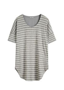 Sandwich, Damen T-shirt, Graumeliert / Weiß